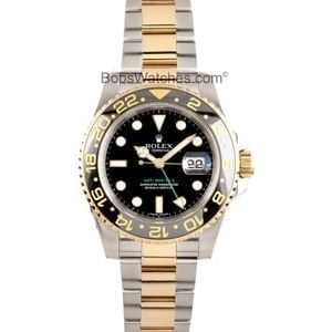 Used Rolex Men's GMT Master II Ceramic Bezel Two-tone Watch