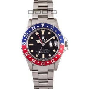 Vintage Rolex GMT-Master II Pepsi Bezel Model 16750 2