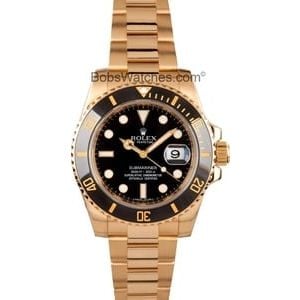 Unworn Black Rolex Submariner 116618