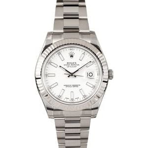 Mens Rolex DateJust II 116334 White Dial