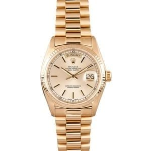 Mens Rolex President 18k Yellow Gold 18038