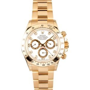 Rolex Daytona White Diamond Dial 116528