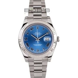 Rolex DateJust II 116334 Blue Roman