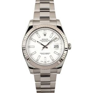 Rolex DateJust II 41MM with White Dial 116334