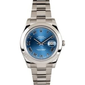 Rolex Datejust 116300 Blue Roman Dial