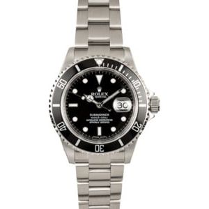 Rolex Men's Submariner Serial Engraved 16610