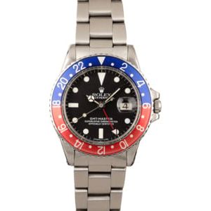 Vintage 1970 Rolex GMT-Master 1675 with Pepsi Insert