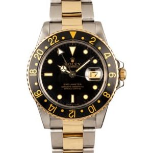 Pre-Owned Rolex GMT-Master 16753 Two Tone Oyster