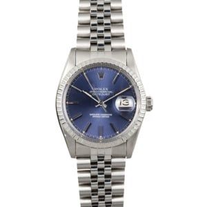 Rolex Datejust Stainless Steel 16030 Blue