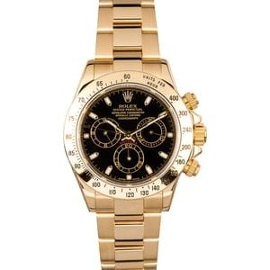 Rolex Daytona 18K 116528 Black Dial