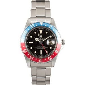 Vintage 1961 Rolex GMT Master 1675 Gilt Dial