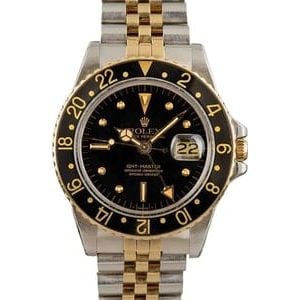 Vintage Rolex GMT-Master 1675 Stainless Steel & 18k Yellow Gold