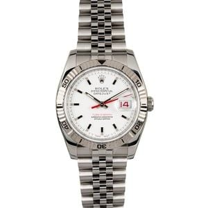 Rolex Datejust Turn-O-Graph 116264 White Dial