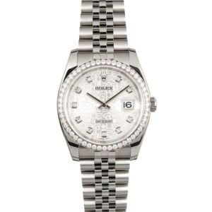 Rolex 36MM Datejust 116244 Diamond Bezel