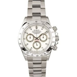 Unworn Rolex Daytona 116520 White Dial