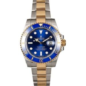 Unused Rolex Submariner 116613 Sunburst Blue