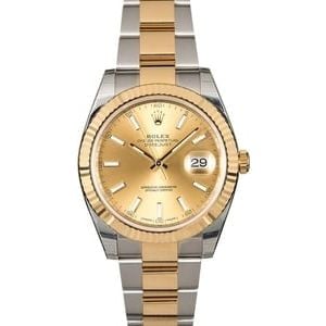 Unworn Rolex Datejust 126333 Champagne Two Tone Oyster