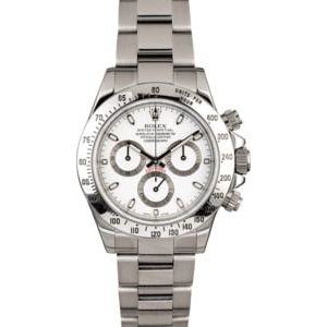 Certified Rolex Daytona 116520 White Dial