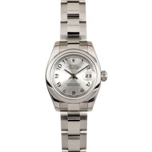 Rolex Ladies DateJust 179160 Silver Concentric Dial