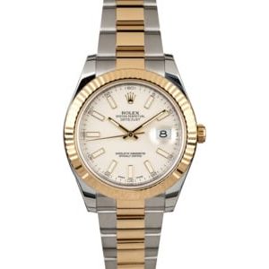 Rolex Datejust II Ref 116333 Ivory Index Dial