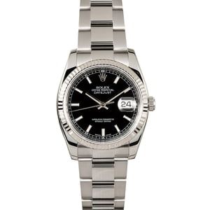 Rolex Datejust 116234 Steel Oyster with Black Dial