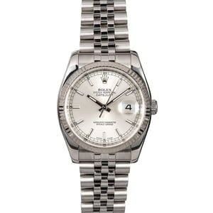 Rolex Datejust 116234 Silver Dial with Steel Jubilee