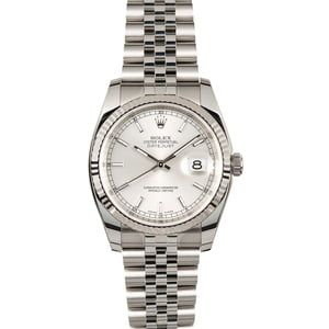 Used Rolex 116234 Datejust Silver Dial