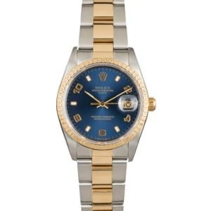 Pre Owned Rolex Date 15223 Blue Dial