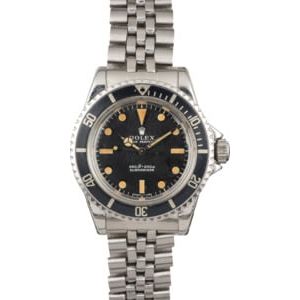 Vintage Rolex Submariner 5513 Black Insert