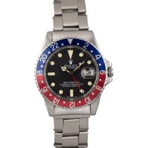 Vintage 1969 Rolex GMT-Master 1675 'Pepsi' Bezel