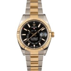 Rolex Sky-Dweller 326933 Black Dial Two Tone Oyster