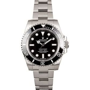 Used Rolex Submariner 114060 Stainless Steel Oyster Band