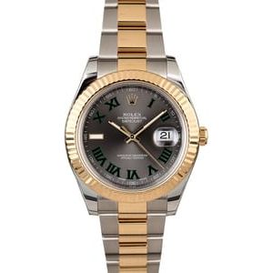 Rolex Datejust II Ref 116333 Two Tone with Fluted Bezel