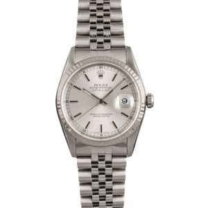 Pre Owned Rolex Datejust 16234 Silver Dial