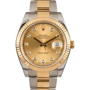 Pre-Owned Rolex Datejust 126333 Champagne Diamond Dial