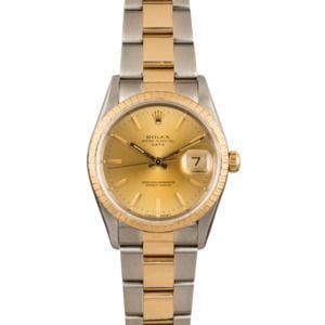 Pre Owned Rolex Date 15223 Champagne Dial T