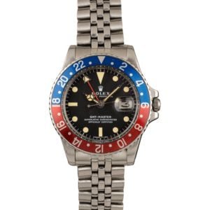 Vintage 1977 Rolex GMT-Master 1675 American Oval Link