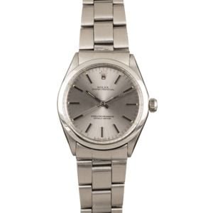 Pre-Owned Rolex Oyster Perpetual 1002 Silver Index Dial