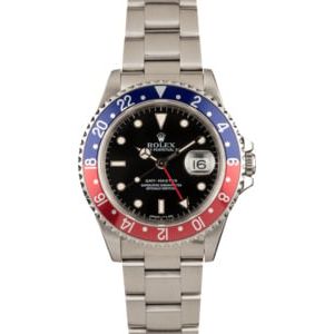 Men's Used Rolex GMT-Master 16700 Pepsi Insert