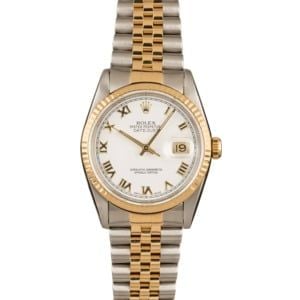 Rolex Datejust 16233 White Roman Dial 36MM