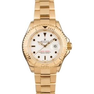 Rolex Mens Yacht-Master 16628 18k Gold