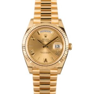 Pre-Owned Rolex Day-Date 228238 18k President 40MM