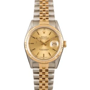 Pre-Owned Men's Rolex Datejust 16233 Two Tone