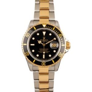 Rolex Submariner 16803 Leather Strap