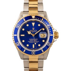 Pre Owned Two Tone Rolex Submariner 16613