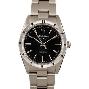 Used Rolex Air-King 14010 Black Index Dial