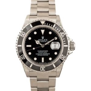 Men's Rolex Submariner 16610 Serial Engraved