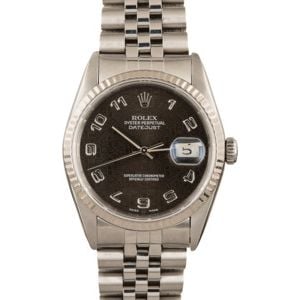 Rolex Datejust 16234 Black Index Dial