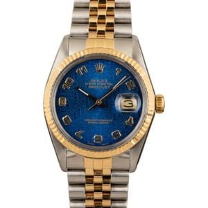 Datejust Rolex Blue 16013