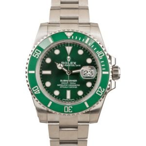 Submariner Rolex 116610V Green Anniversary